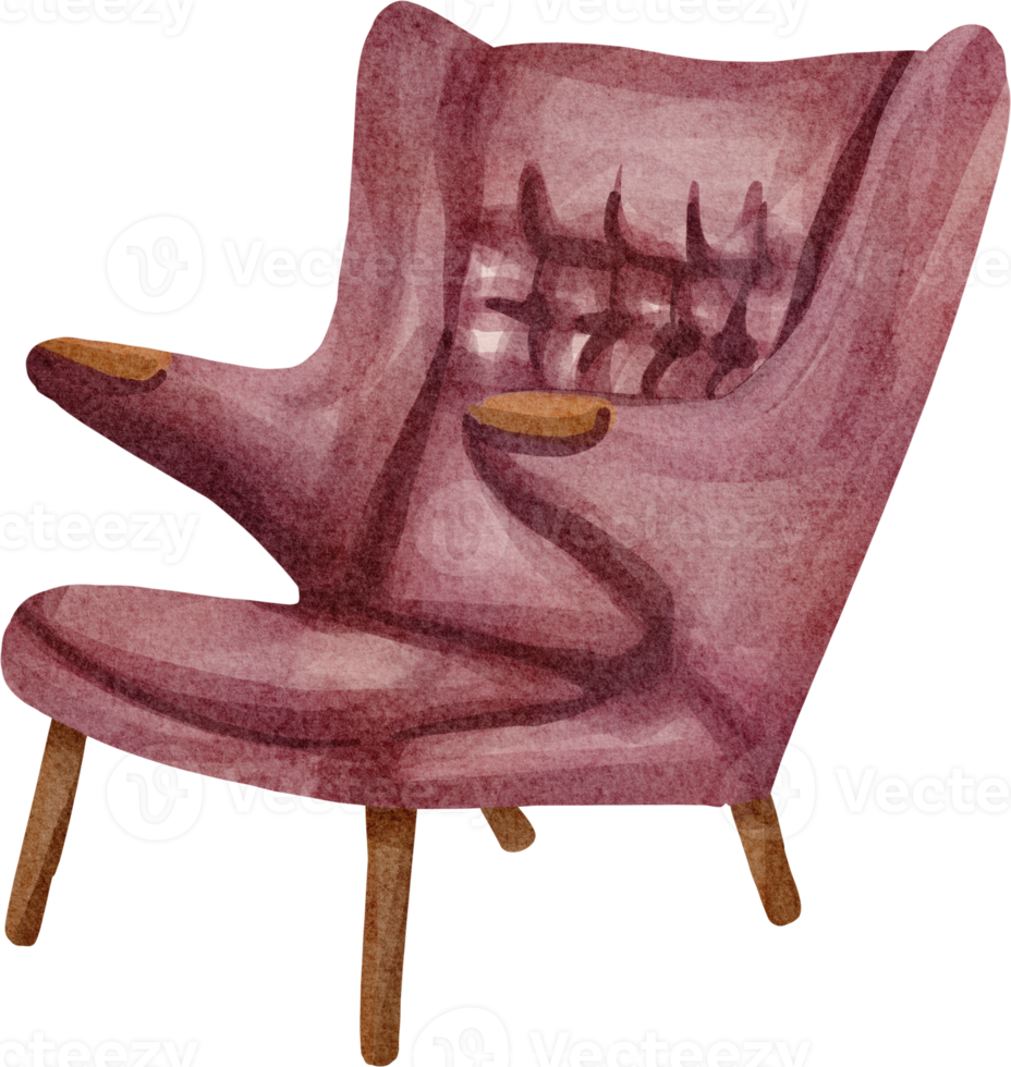 watercolor armchair clip art png