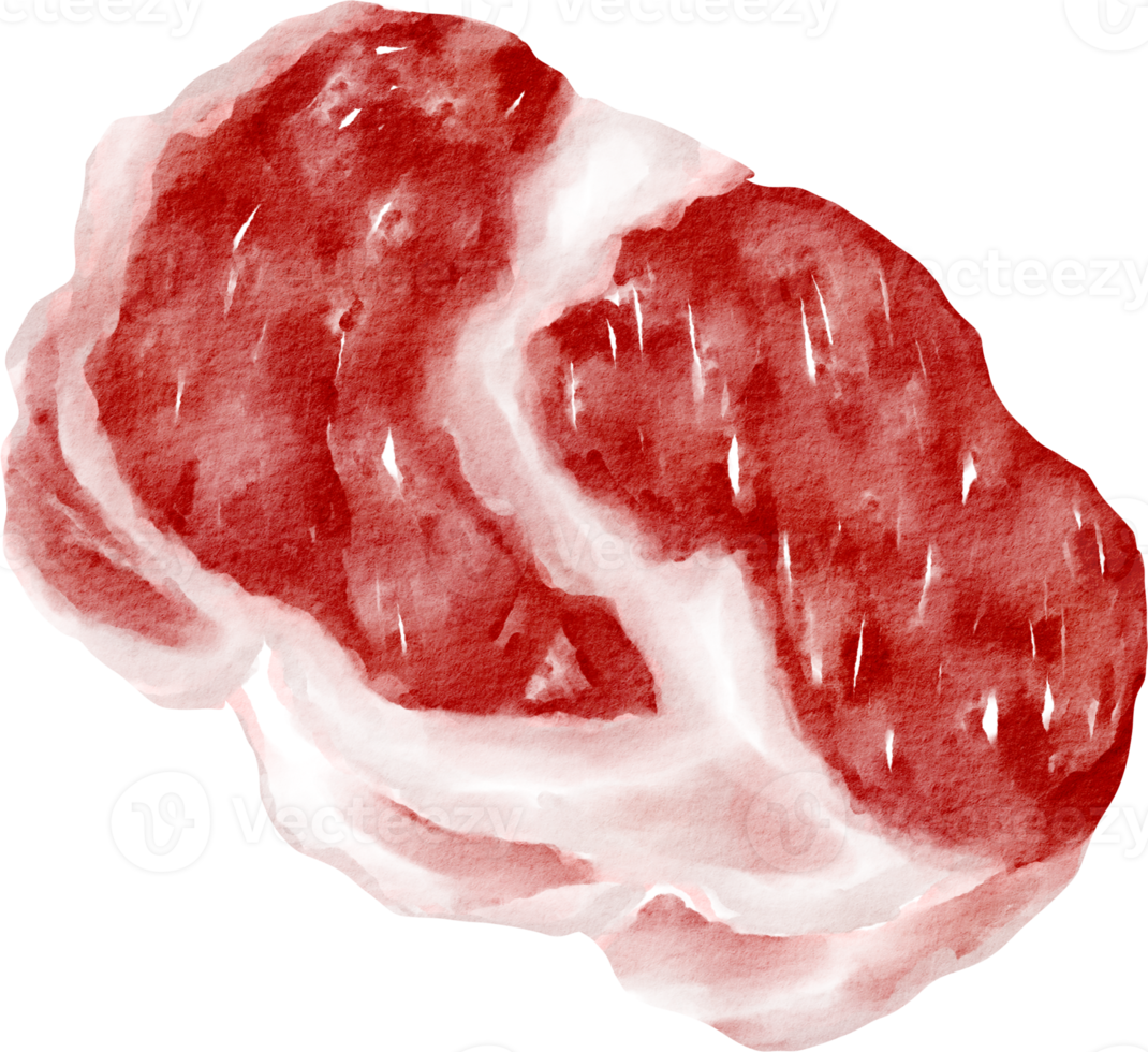 watercolor steak raw meat png