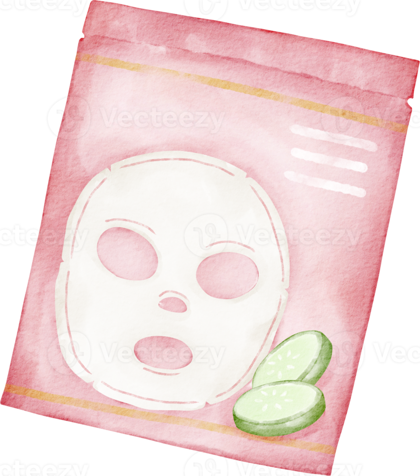 watercolor sheet mask png