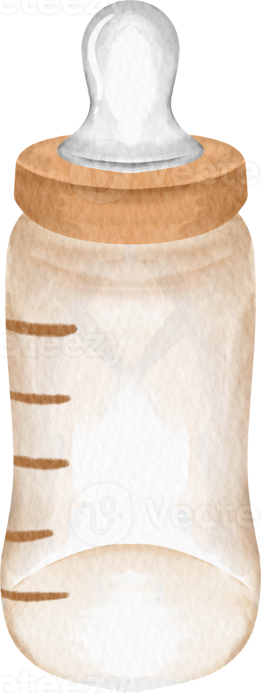 bottiglia di latte ad acquerello png