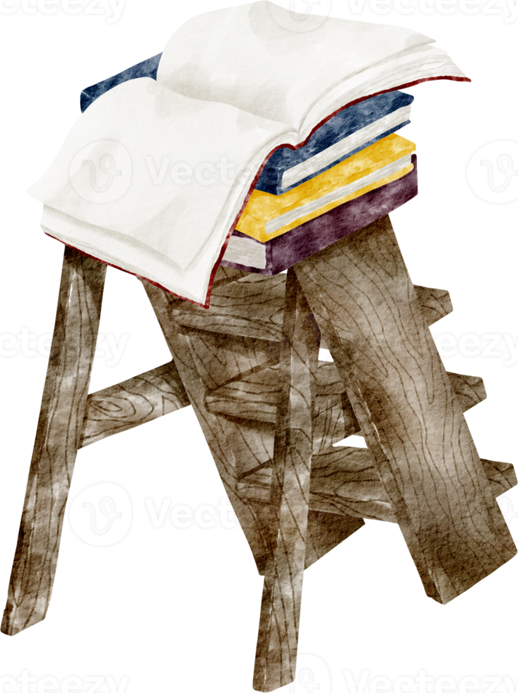 watercolor library clip art png