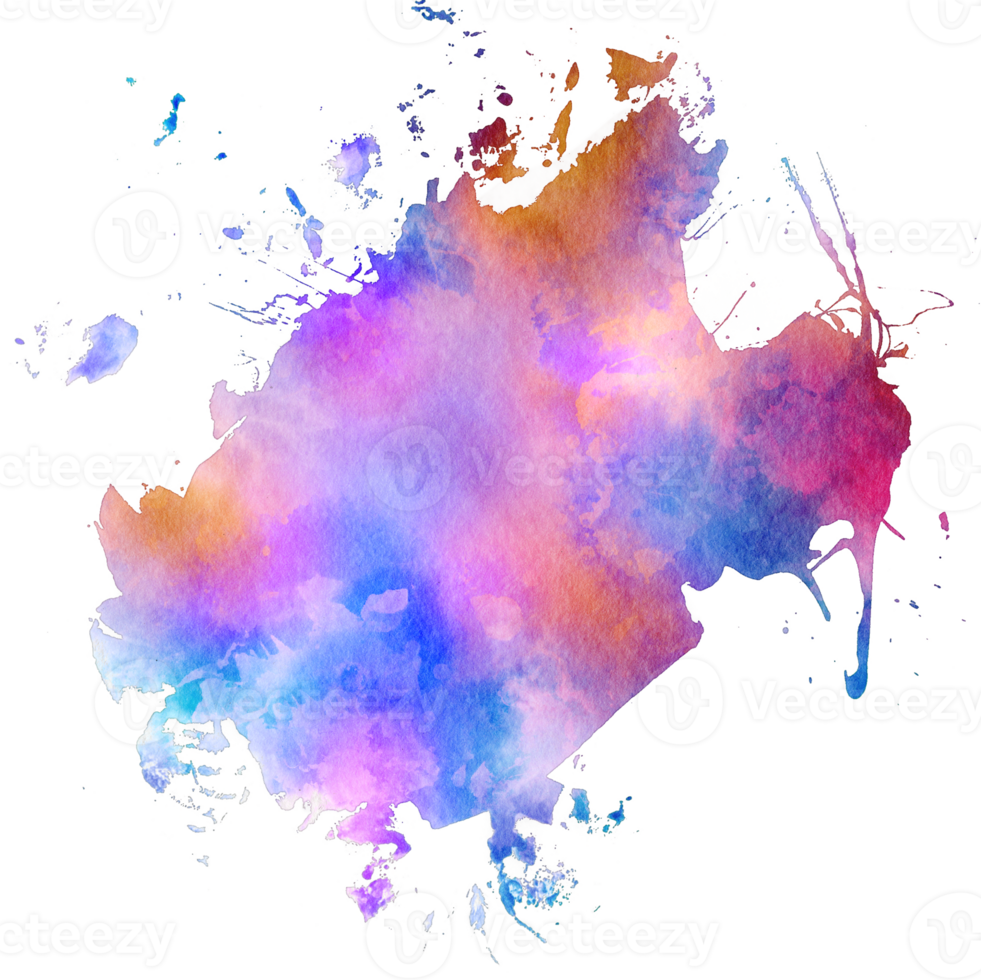 watercolor splash rainbow png