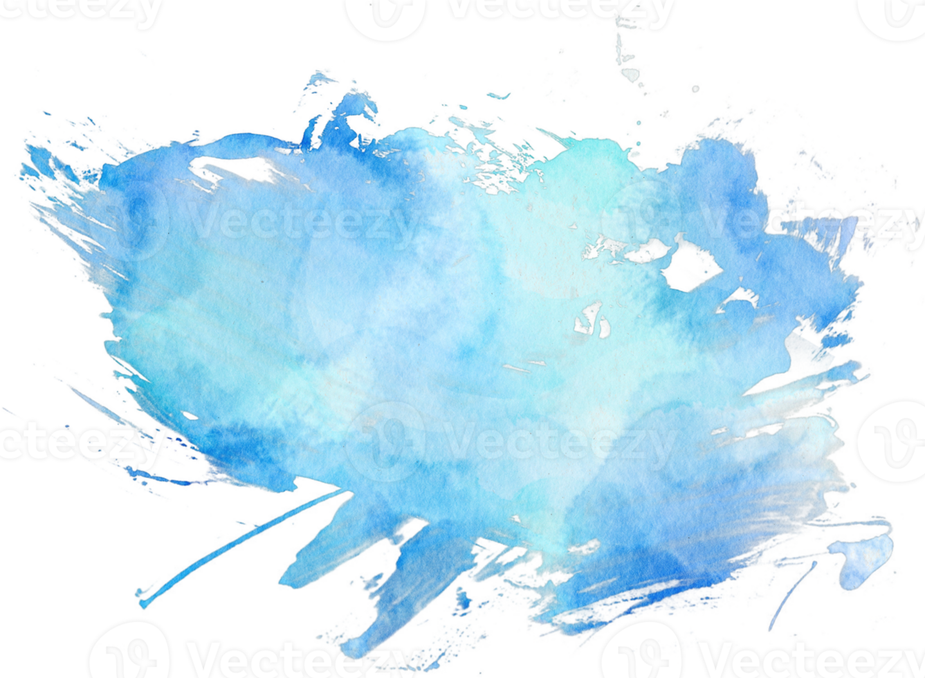 tache bleue aquarelle png