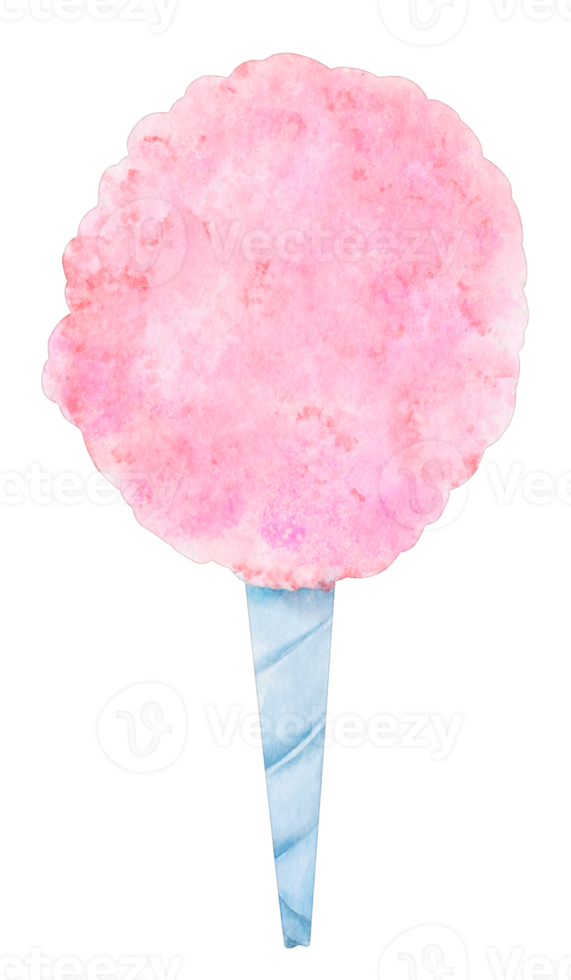 watercolor cotton candy png