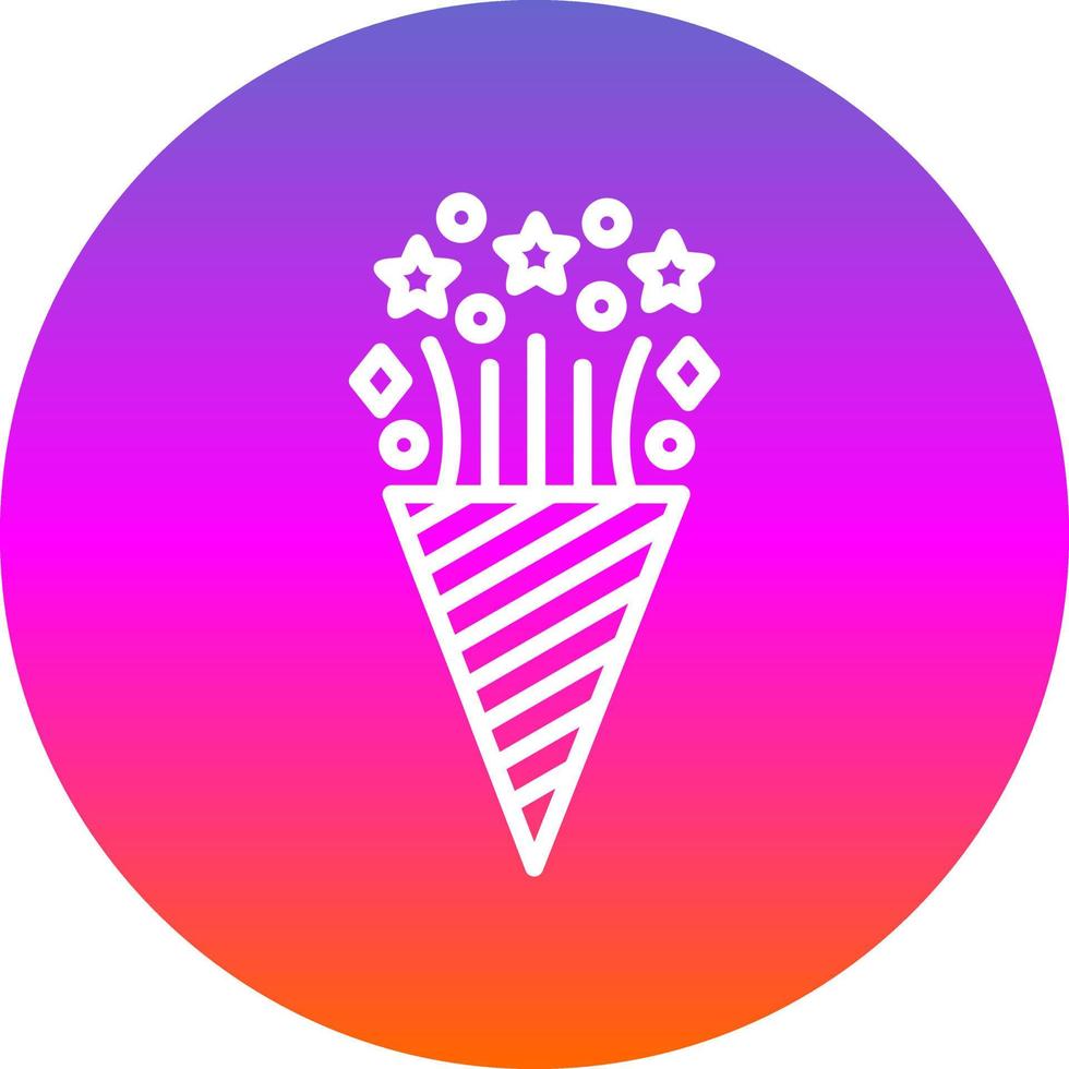 diseño de icono de vector de confeti