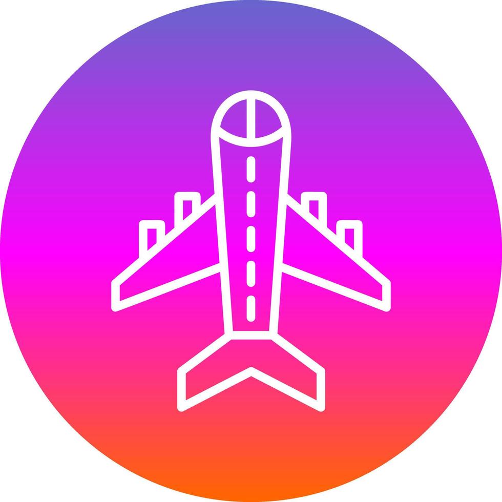 diseño de icono de vector de avión