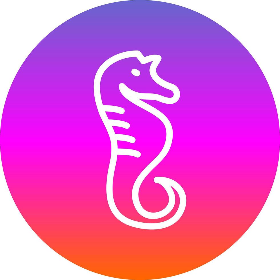 Seahorse Vector Icon Design