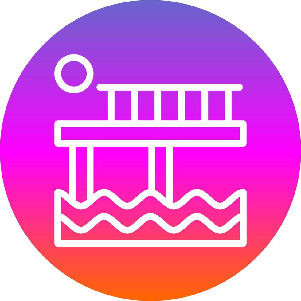 Pier Vector Icon Design