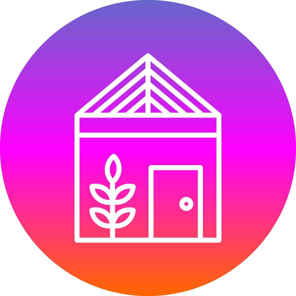 Greenhouse Vector Icon Design