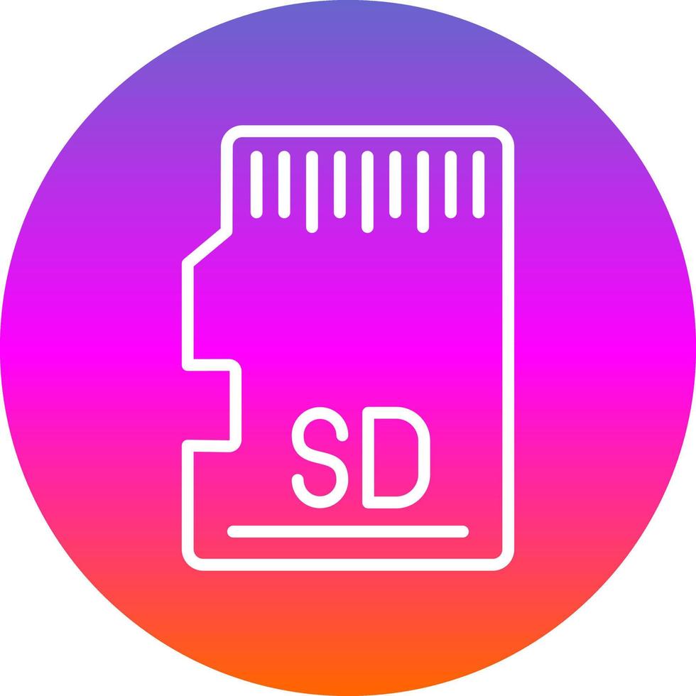 diseño de icono de vector de tarjeta sd