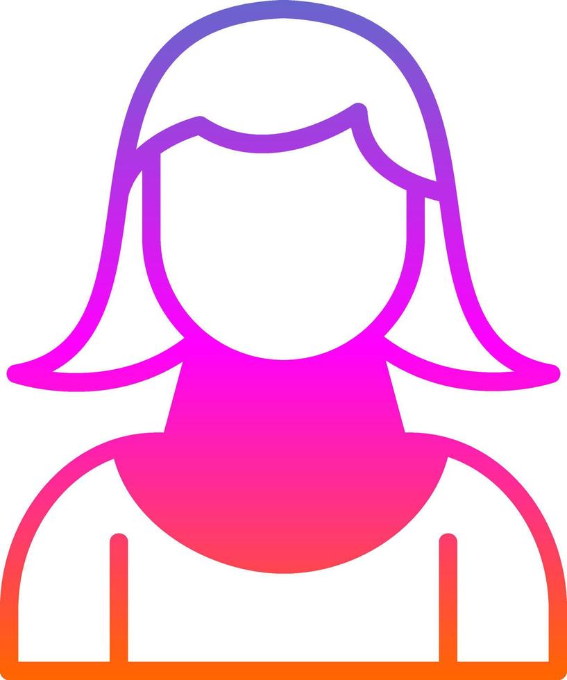 Girl Vector Icon Design