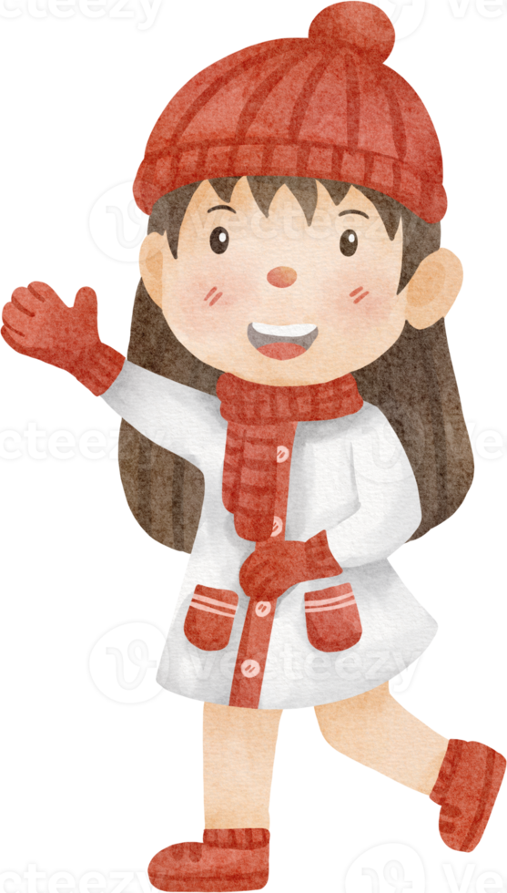 watercolor cute kid png