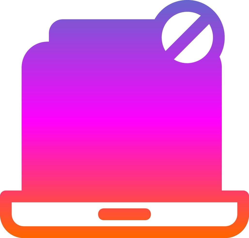 Unauthorized Vector Icon Design