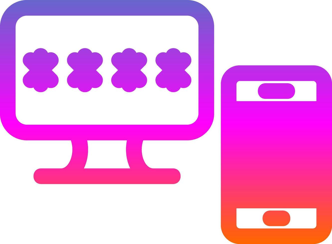Two Step Verification Vector Icon Design