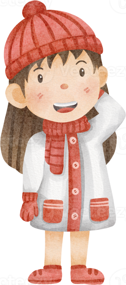 watercolor cute kid png