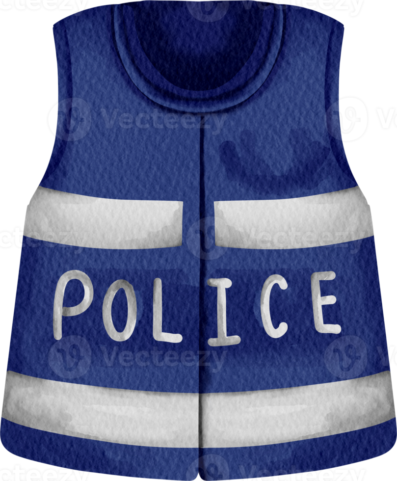 acquerello polizia veste png