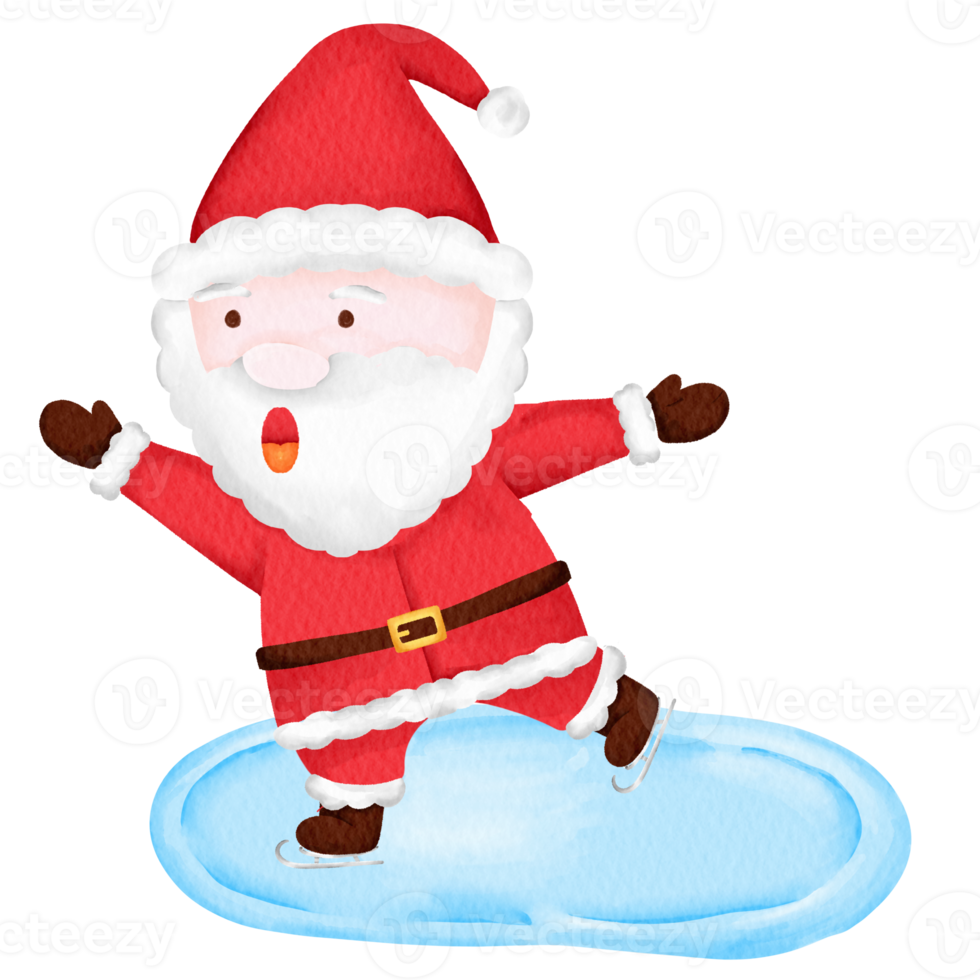 watercolor santa claus png