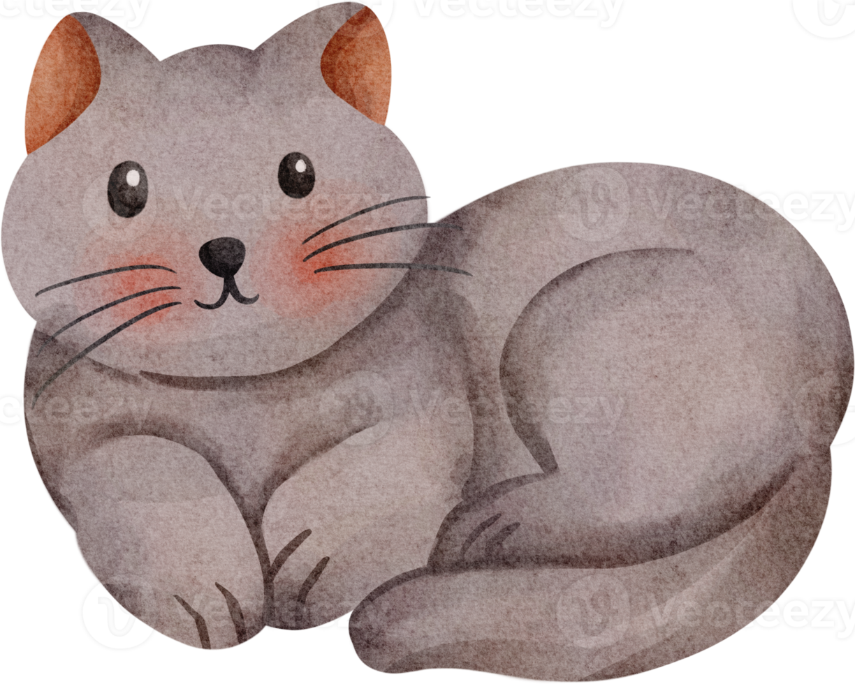 Aquarell Katze Element ClipArt png