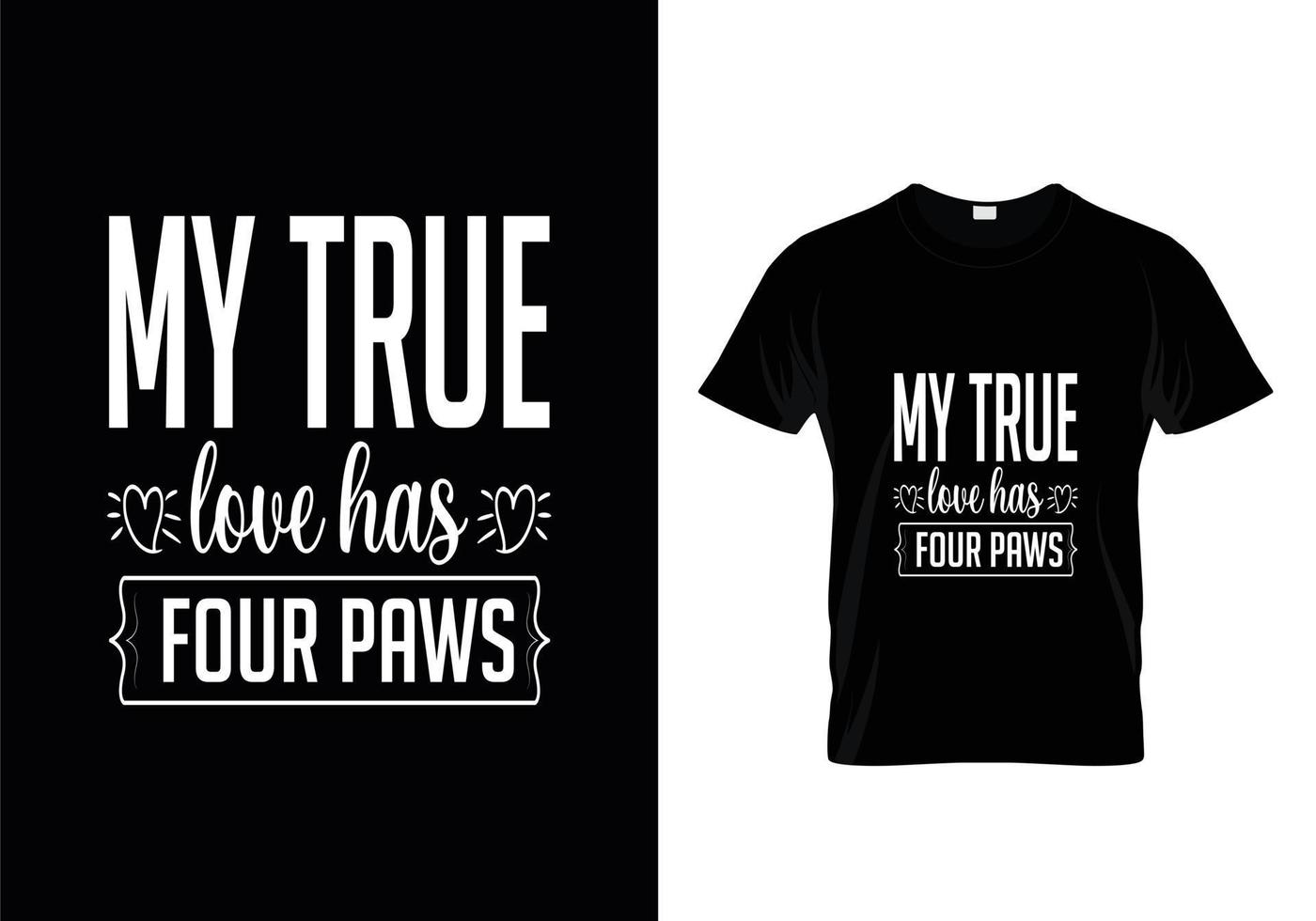 Dog t shirt design. Paw design for dog lovers. Saying - My dog thinks I am great. vector