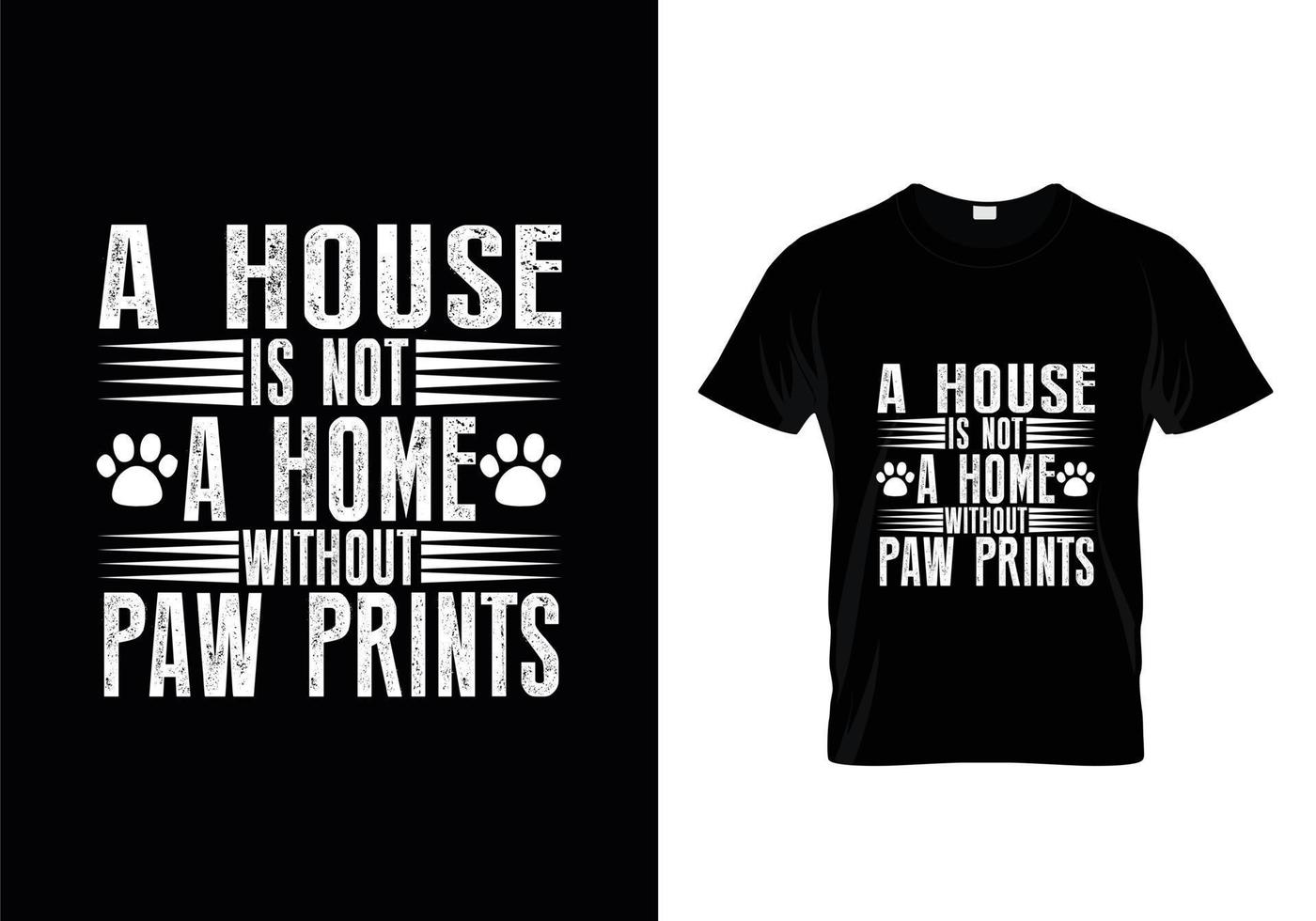 Dog t shirt design. Paw design for dog lovers. Saying - My dog thinks I am great. vector