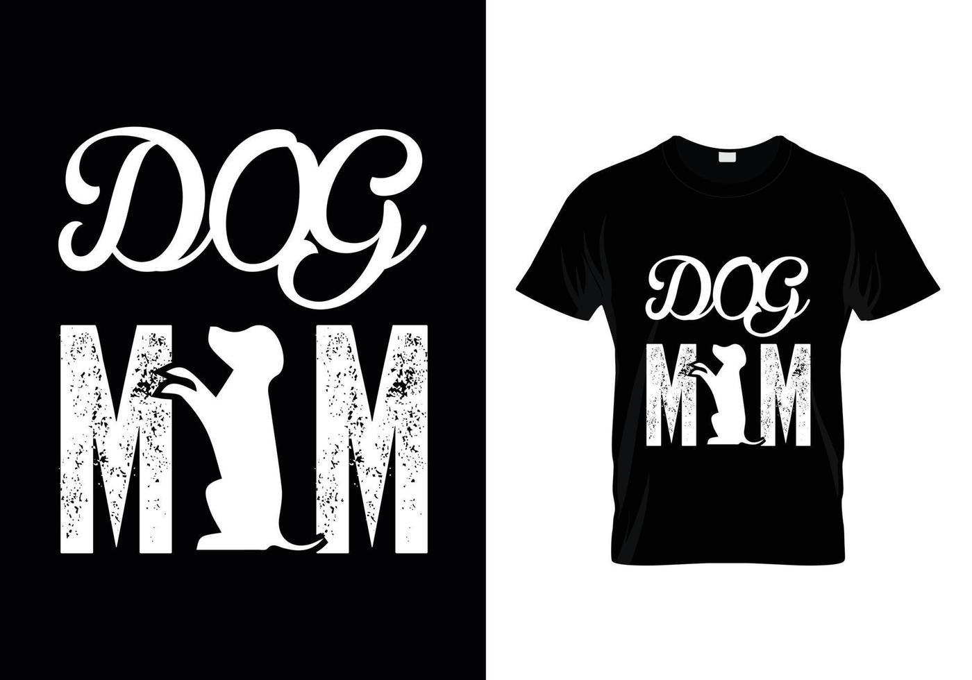 diseño de camisetas para perros. diseño de pata para los amantes de los perros. diciendo - mi perro piensa que soy genial. vector