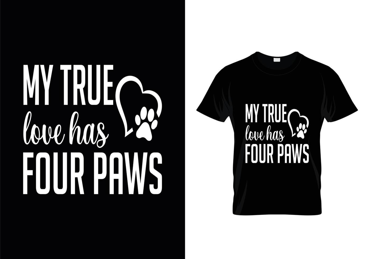 Dog t shirt design. Paw design for dog lovers. Saying - My dog thinks I am great. vector