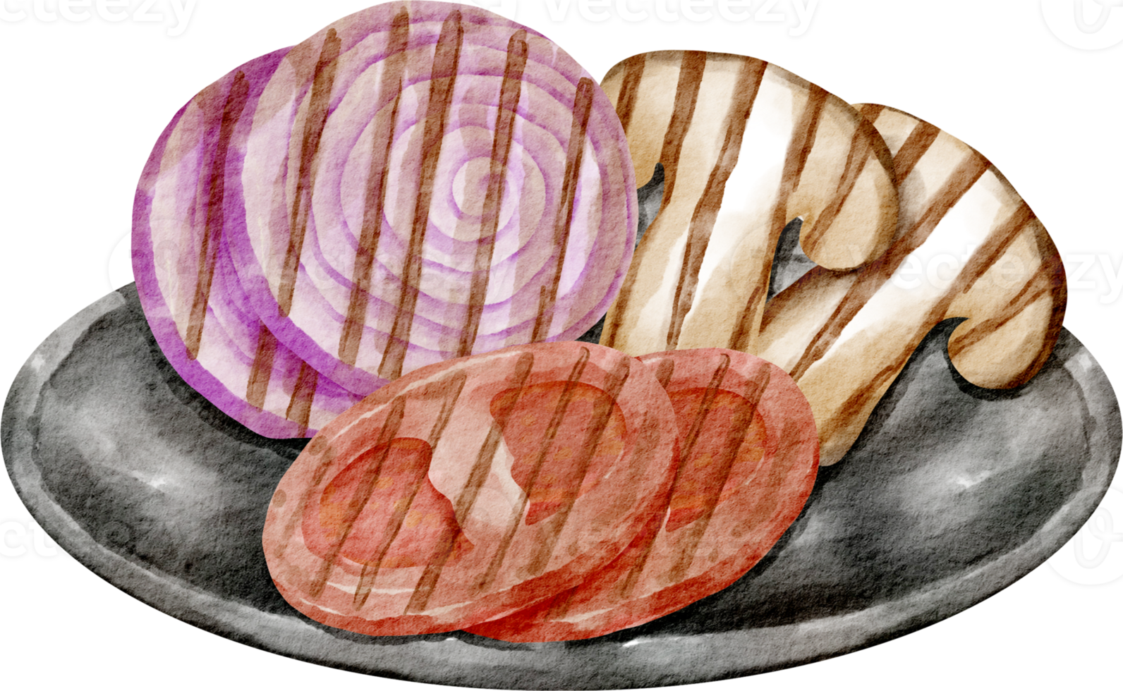 watercolor barbecue dish png