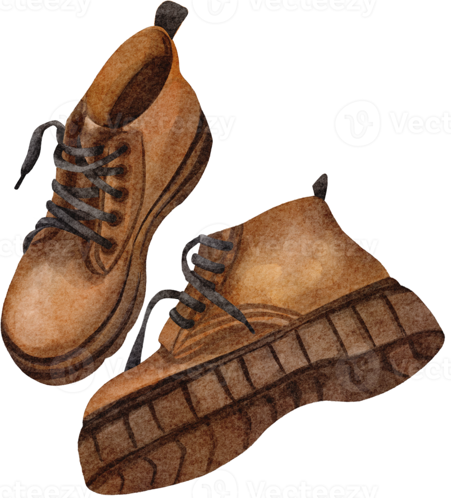 watercolor boots leather png