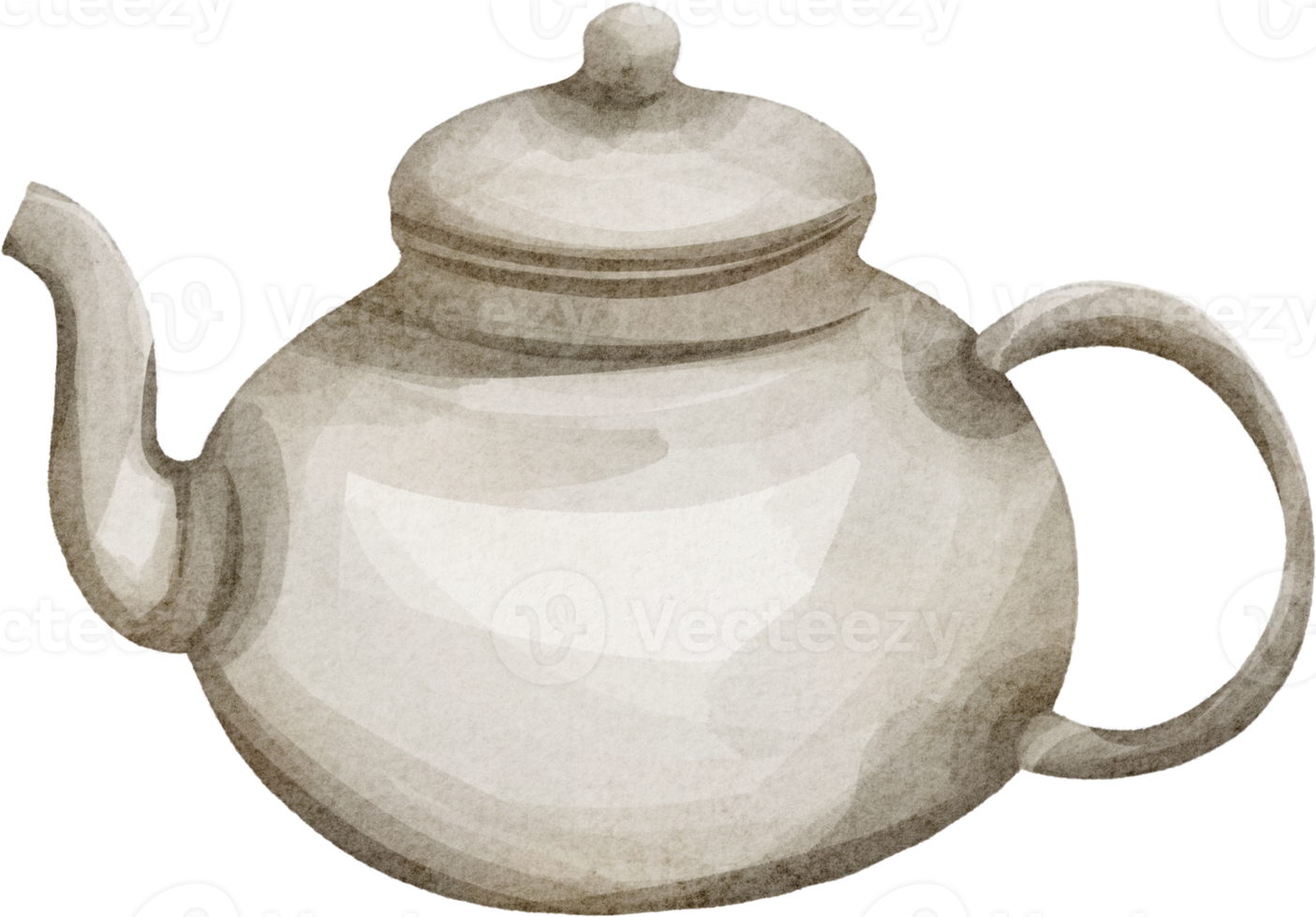 watercolor tea pot clip art png