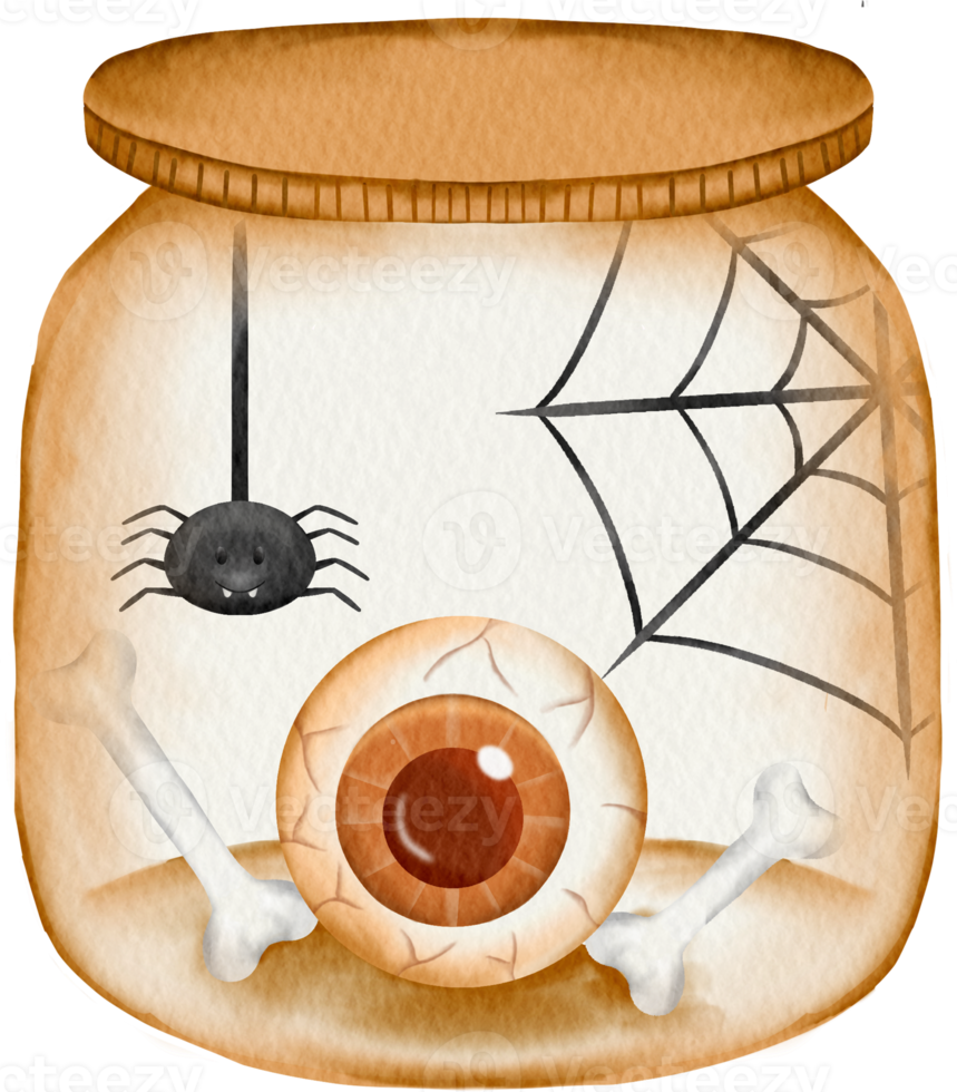 acquerello Halloween vaso giocattolo png