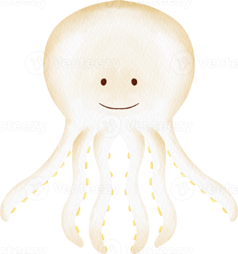 waterverf Octopus klem kunst png