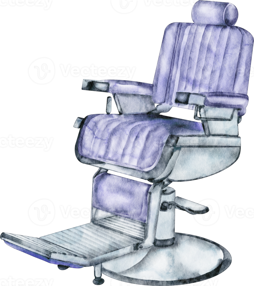 watercolor barber chair png