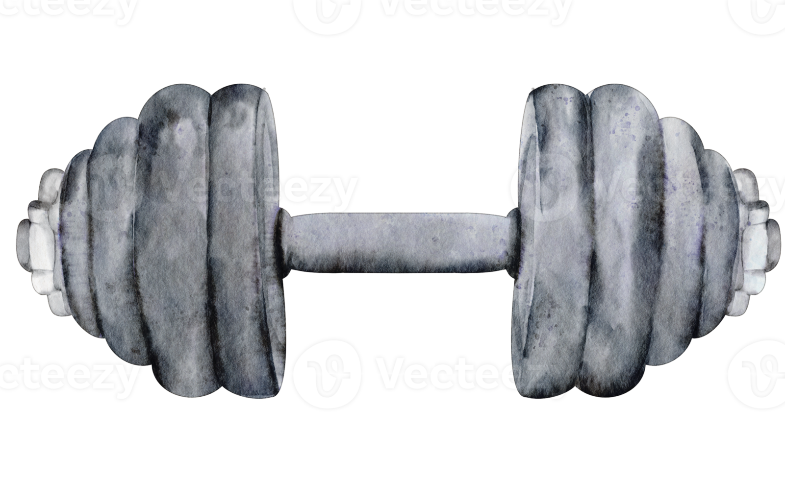 watercolor gym dumbbell png