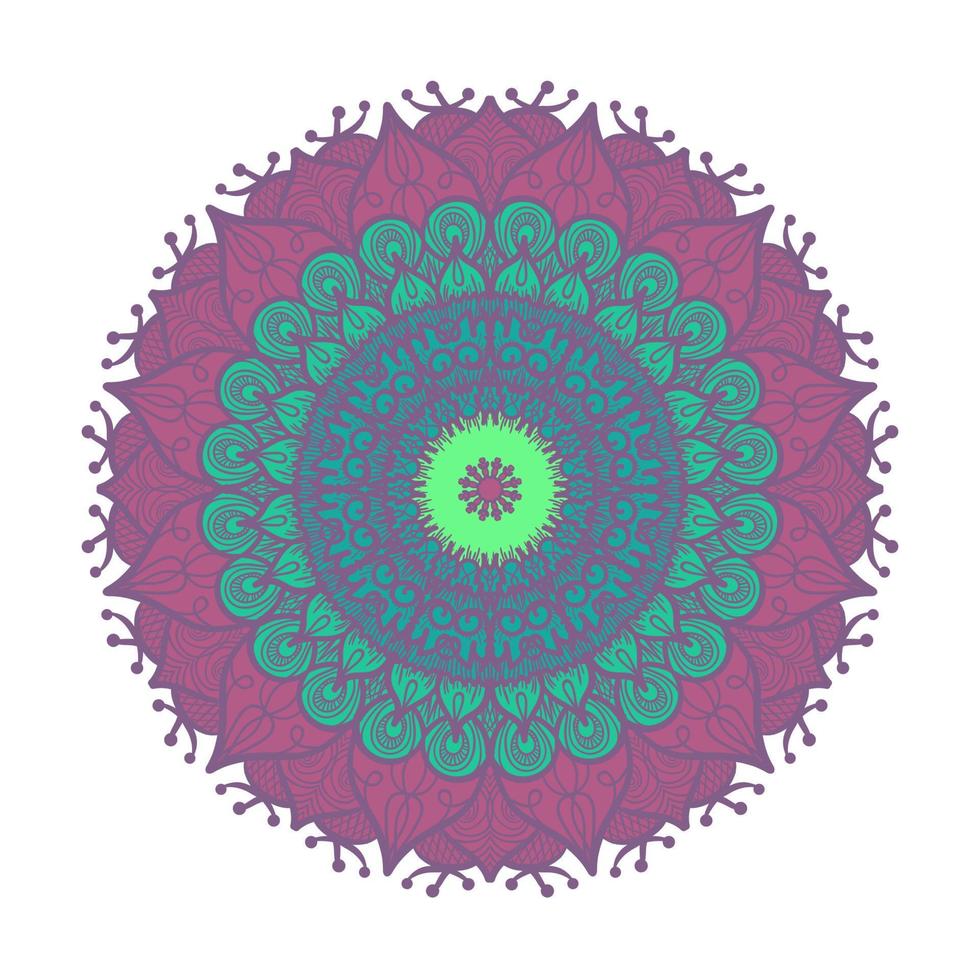 Mandala Line Template vector