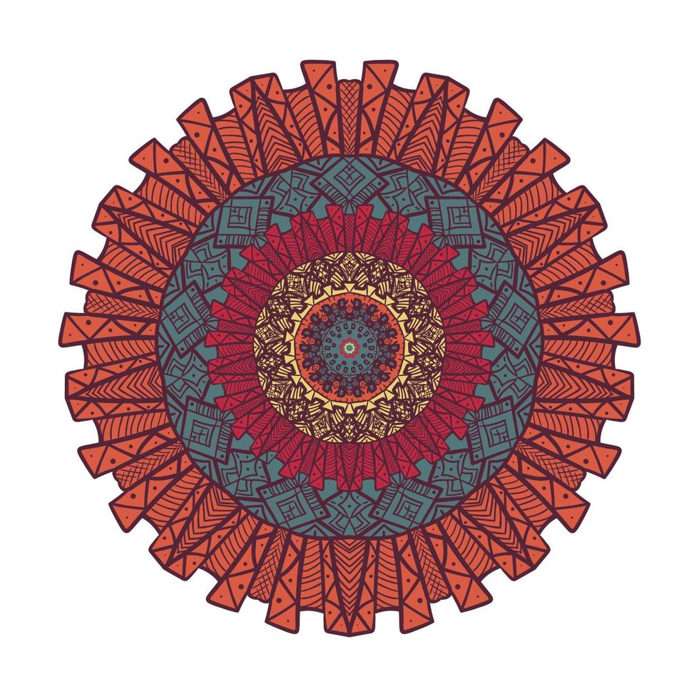 Mandala Line Template vector