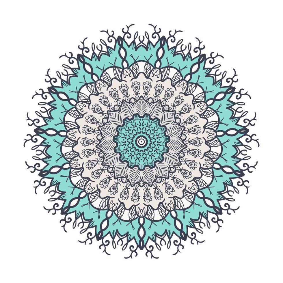 Mandala Line Template vector