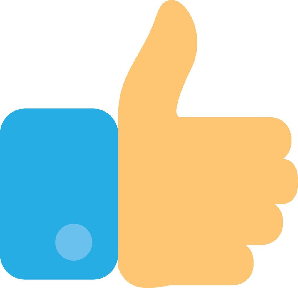 Like thumb up social media app button icon vector