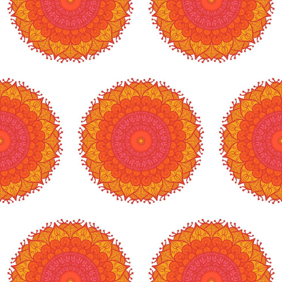 Mandala Seamless Pattern vector