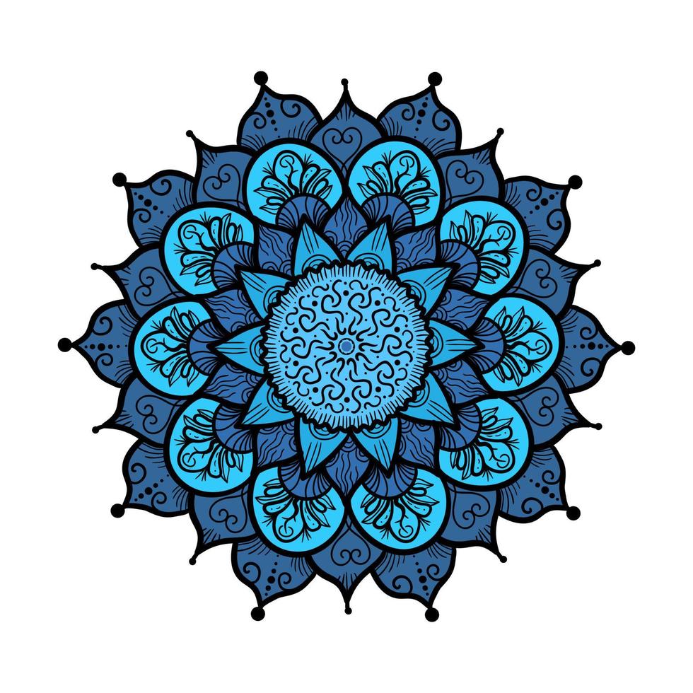 Mandala Line Template vector