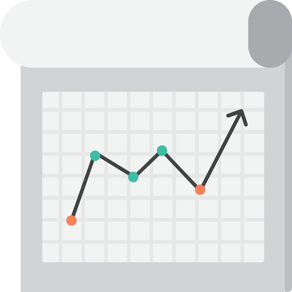 Infographic on whiteboard presentation icon vector