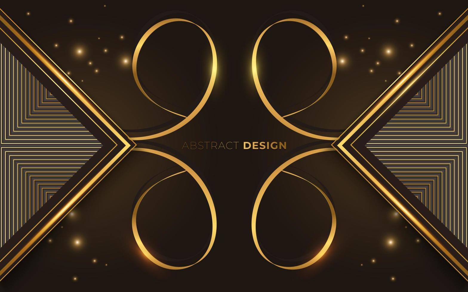 Abstract black and gold luxury background vector