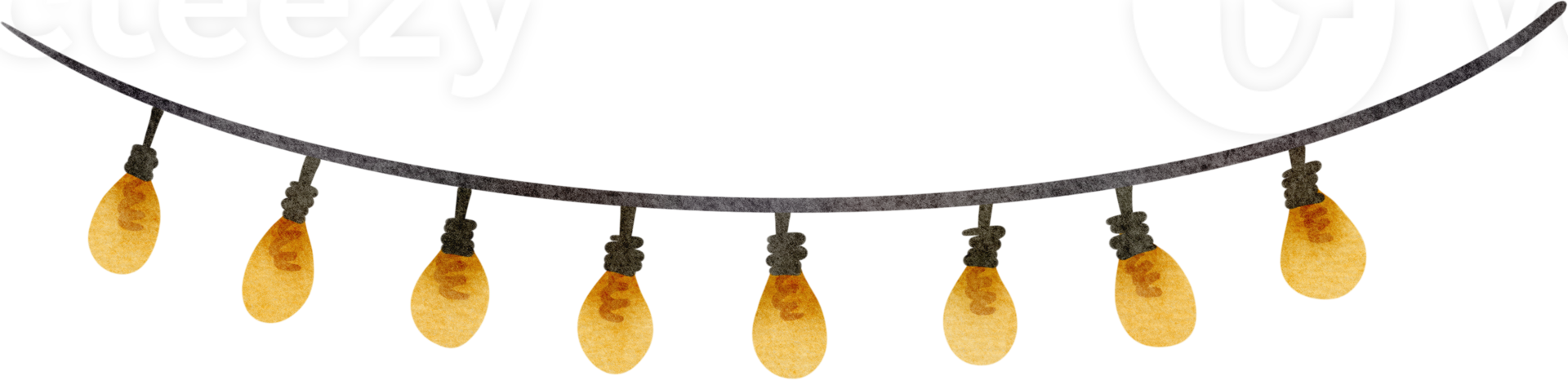 acquerello leggero lampadina png