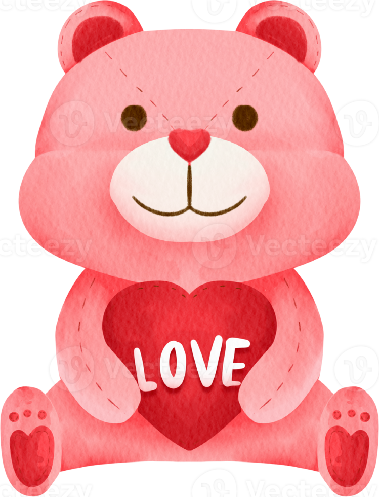 watercolor teddy bear png