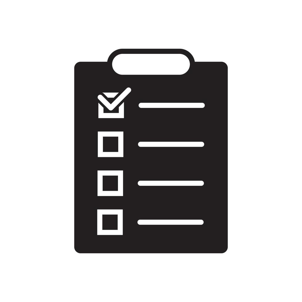 Order list, checklist icon vector in clipart concept