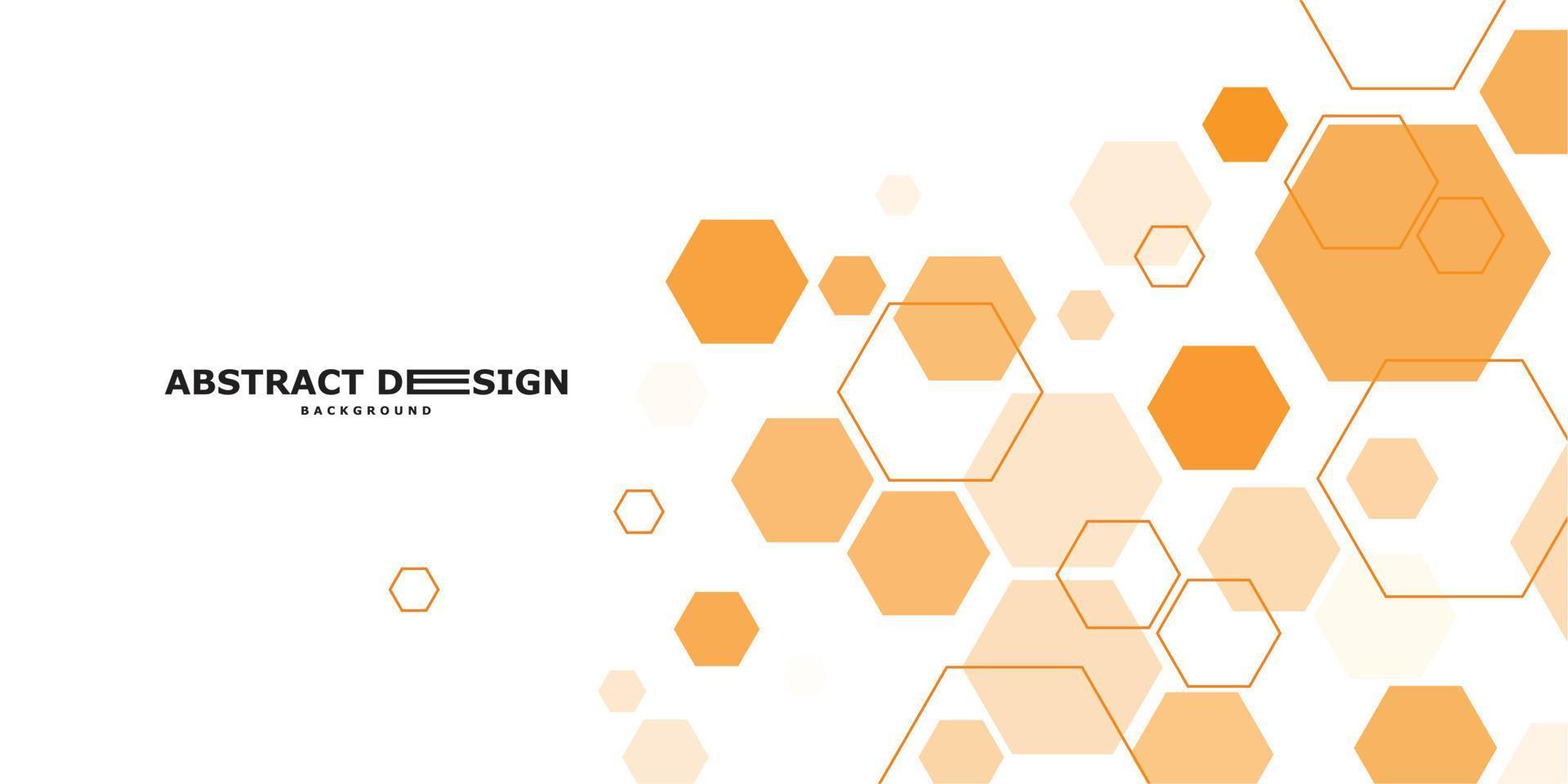 Abstract hexagon frame for futuristic banner template. Technology background design vector