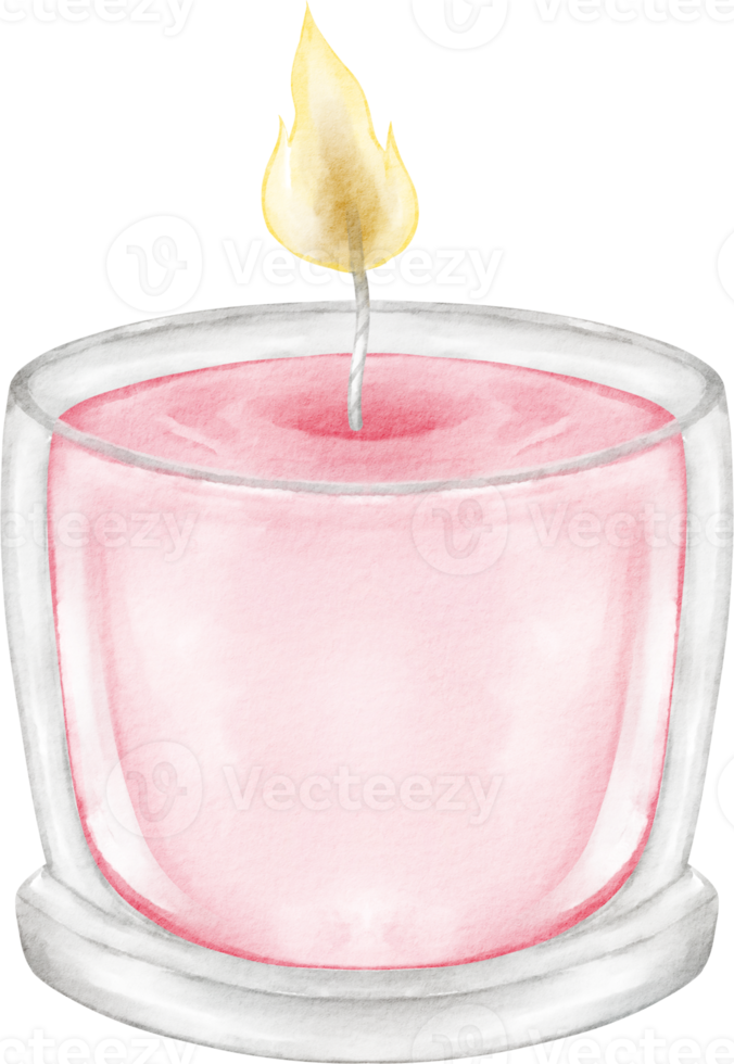watercolor scented candle png