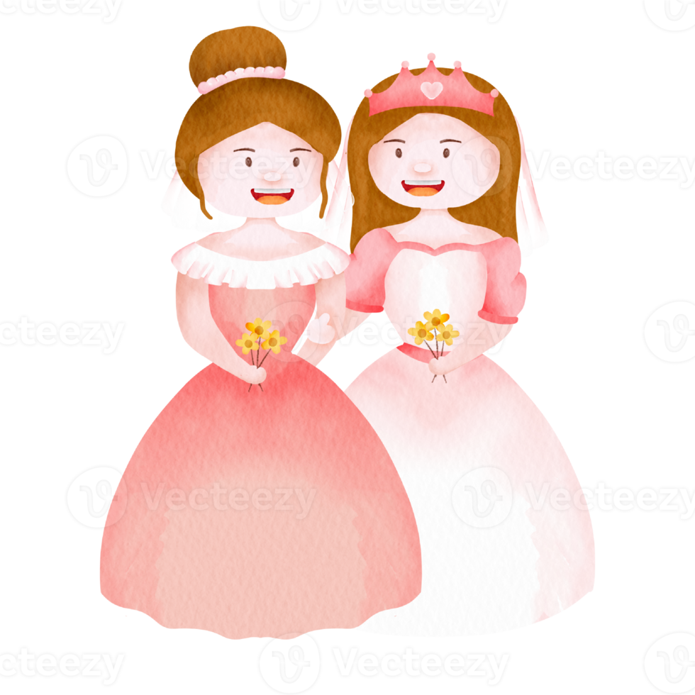 clip art de boda acuarela png