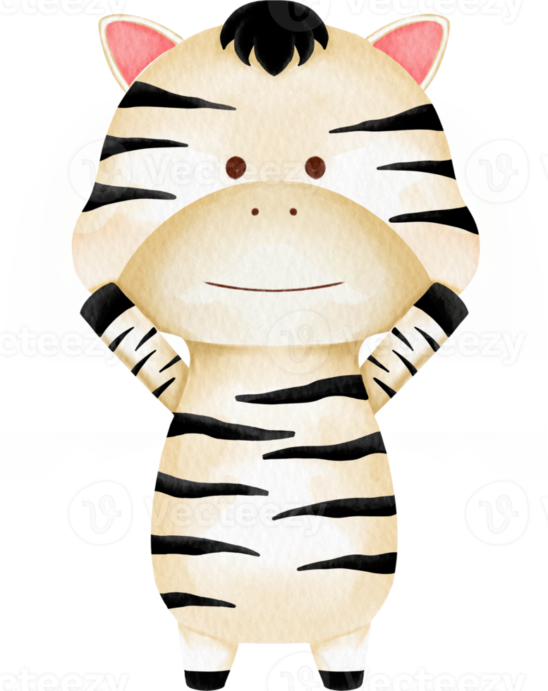 watercolor zebra cartoon png