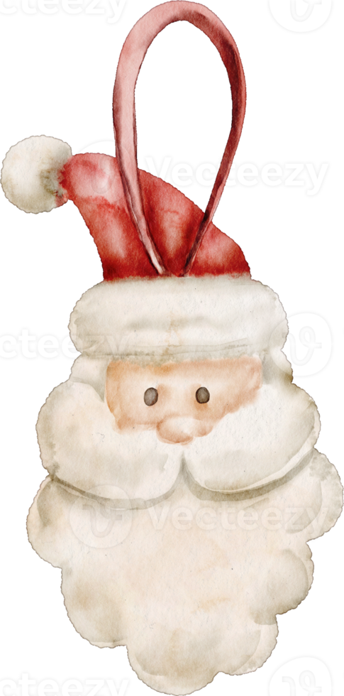 watercolor santa doll png