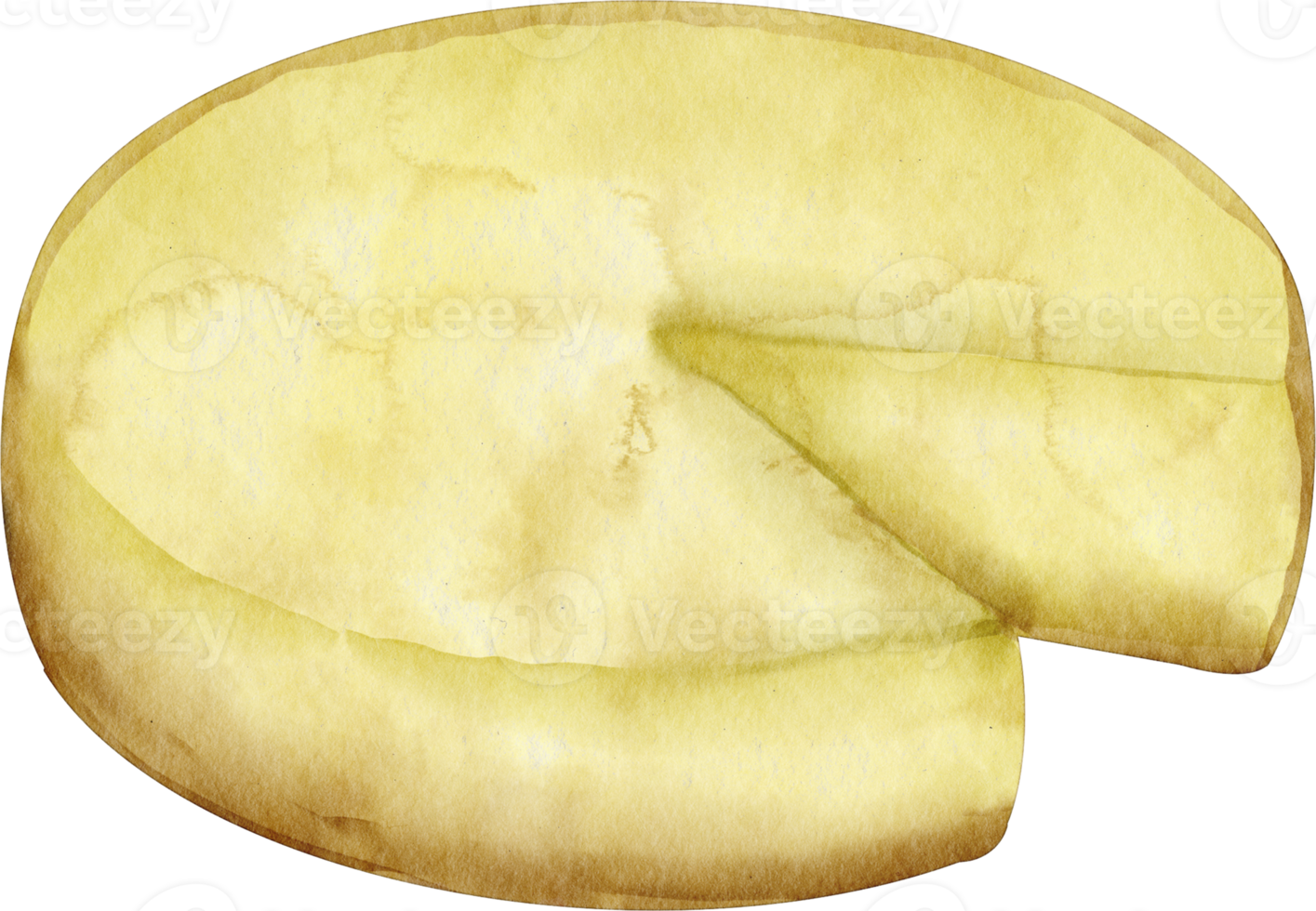 elemento de imágenes prediseñadas de queso acuarela png